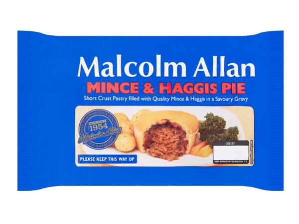 Malcolm Allan Mince and Haggis Individual Pie