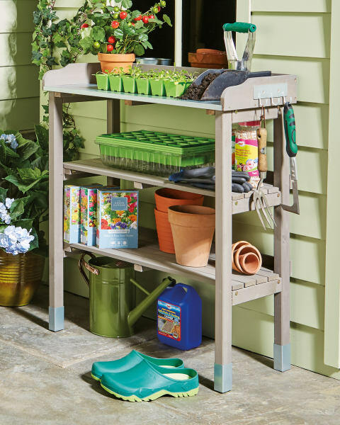 Gardenline Grey Potting Bench