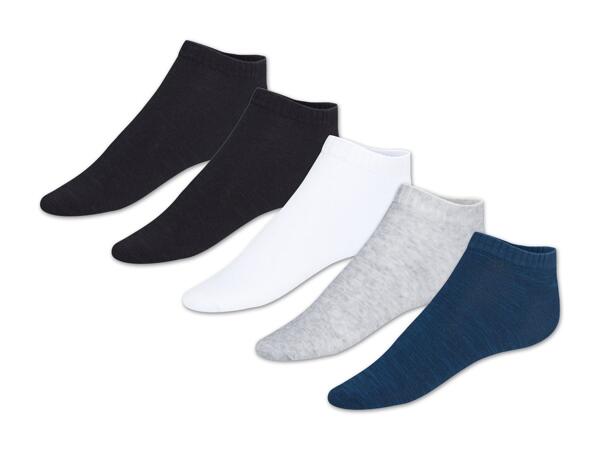 Damen/​Herren Sneakersocken, 5 Paar