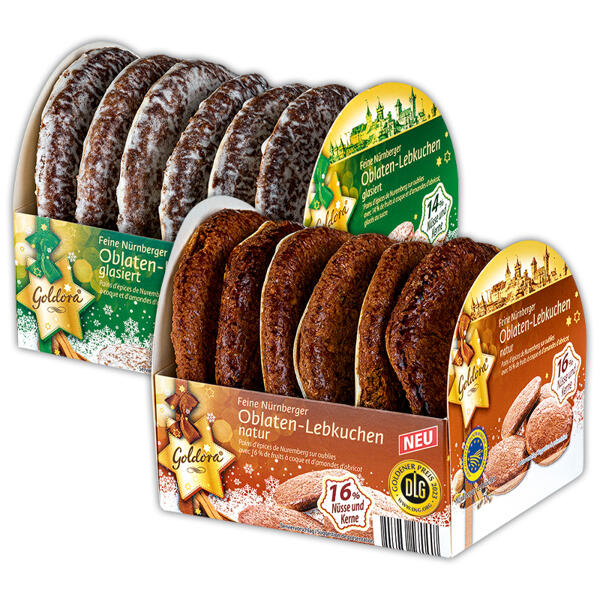 Feine Nürnberger Oblaten-Lebkuchen
