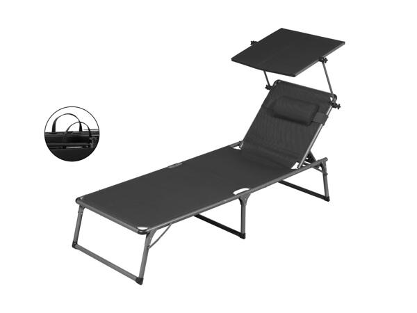 Chaise longue en aluminium