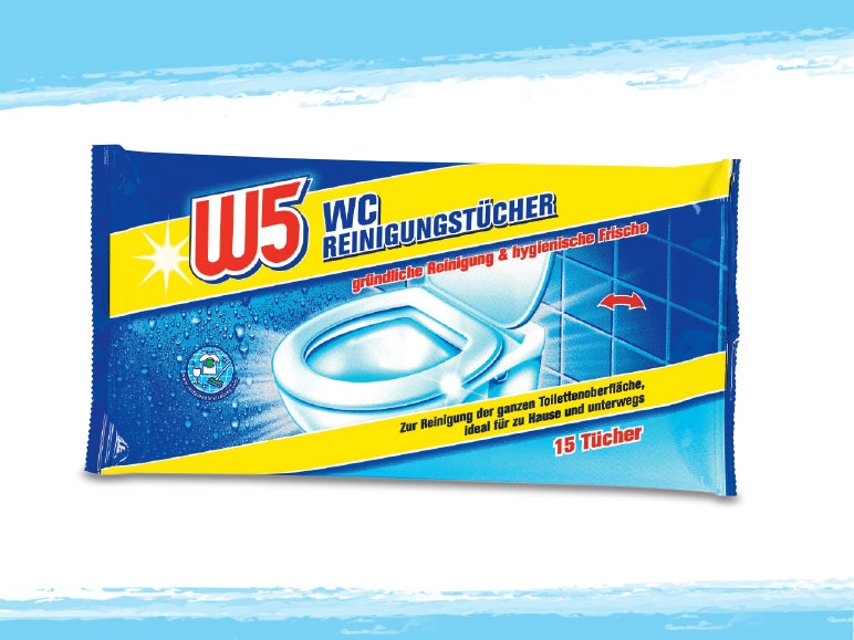 Lingettes nettoyantes pour WC