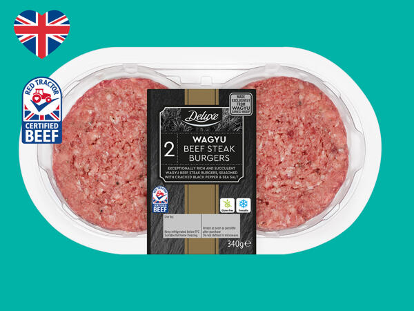 Deluxe 2 Wagyu British Beef Steak Burgers
