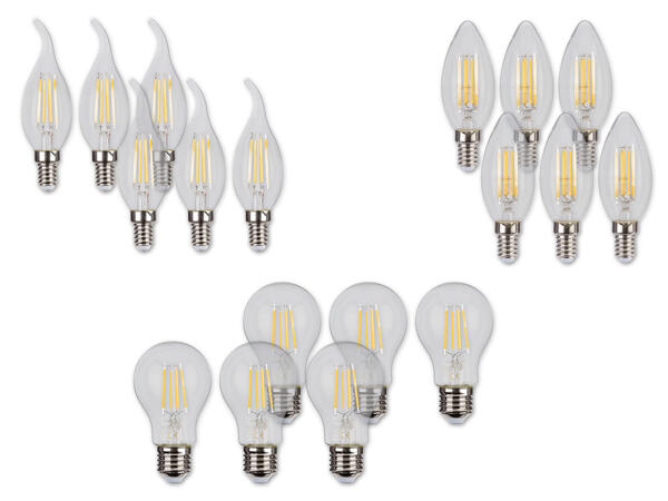 LED-Filamentlampe, 6 Stück