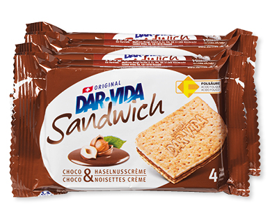 Sandwich chocolat & noisettes DAR-VIDA