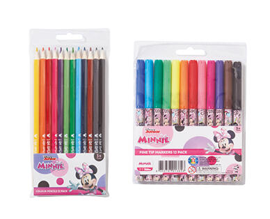Licensed Colour Pencils or Markers 12 Pack