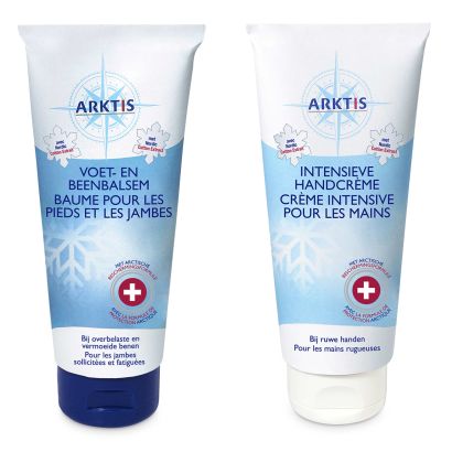 Fuß-/Beinbalsam oder Handcreme