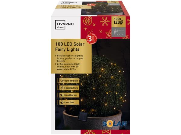 100 LED Solar Fairy Lights