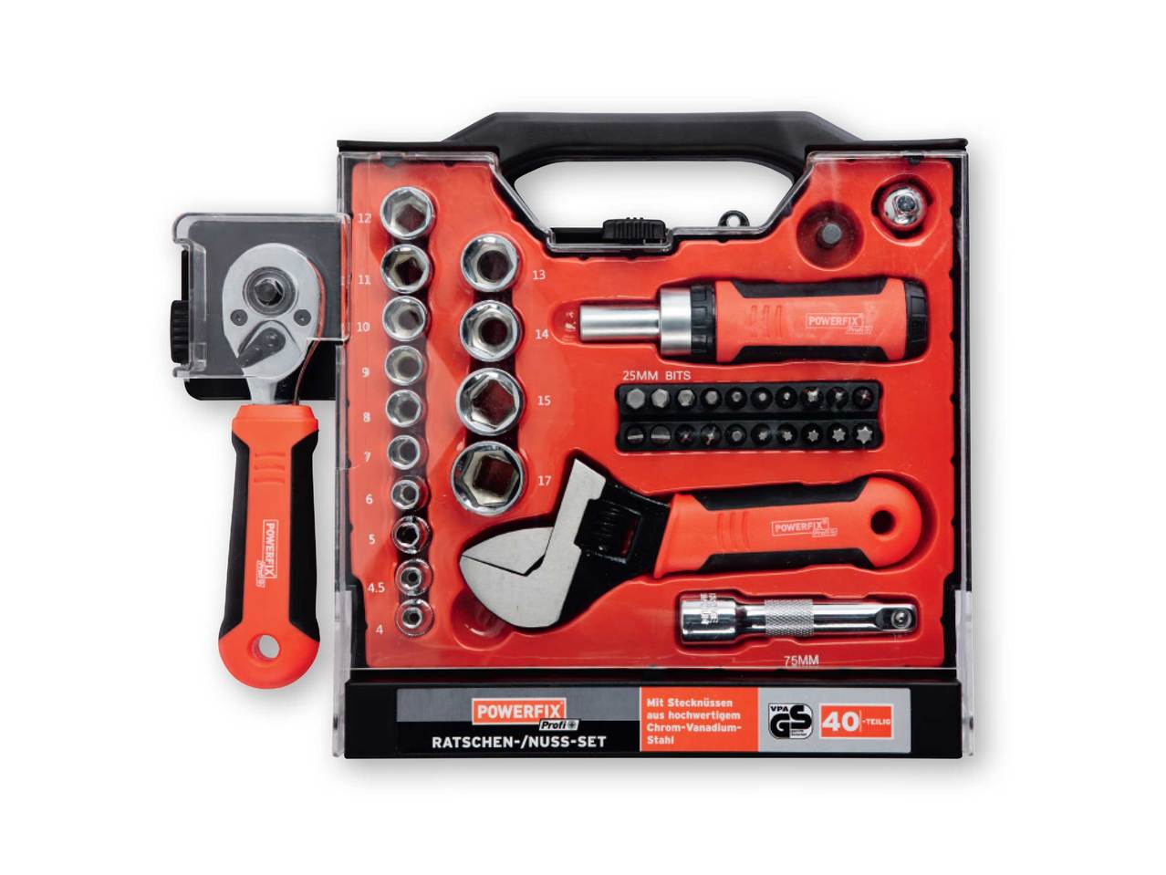 POWERFIX Ratchet/Socket Set