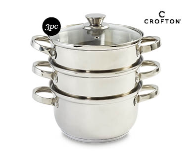 Stainless Steel Steamer Set – 3 Piece
