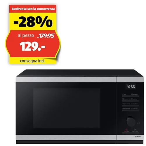 SAMSUNG Forno a microonde con grill MW4000D, nero