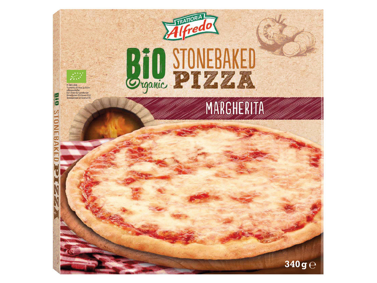 TRATTORIA ALFREDO Bio-Steinofenpizza Margherita