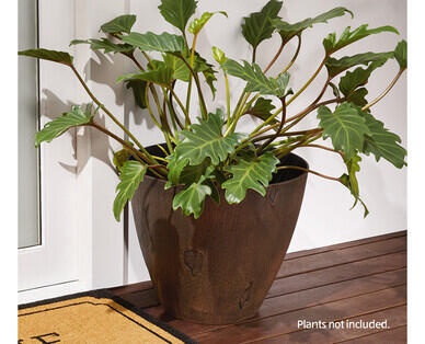 Timber-Look Planter