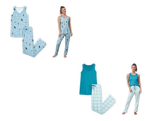 Serra Ladies 4 Piece Pajama Set