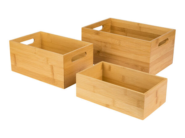 Livarno Home Bamboo Storage Boxes