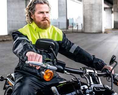 CRANE Damen-/Herren-Motorrad-Regenjacke