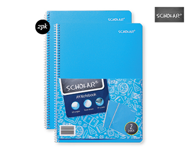 A4 NOTEBOOK 120PG 2PK