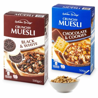 Muesli crunchy avec biscuits