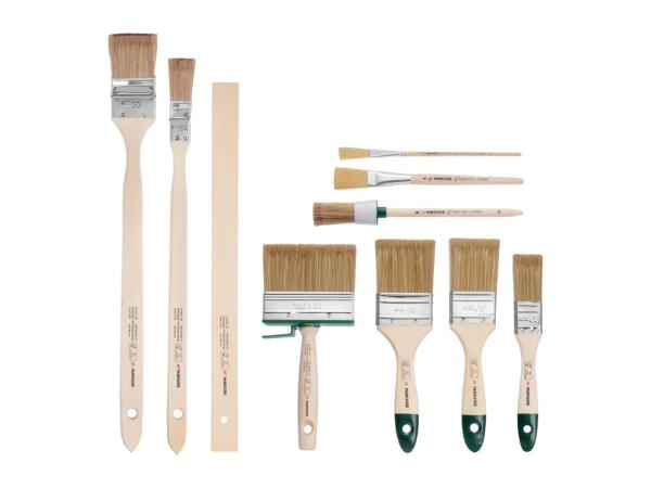 Parkside Paintbrush Set - 10 Piece Set - Green