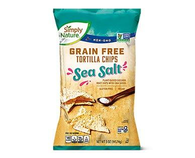Simply Nature 
 Sea Salt or Lime Grain Free Tortilla Chips