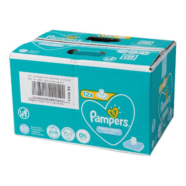 PAMPERS(R) 				Lingettes pour bébé, pack de 12