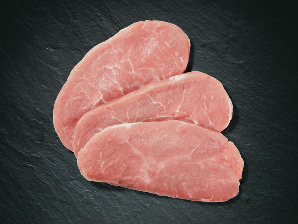 Escalopes de porc du jambon