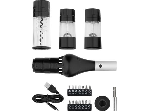 4V Cordless Screwdriver Set with BBQ Accessories
