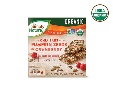 Simply Nature Organic Chia Seed Bars