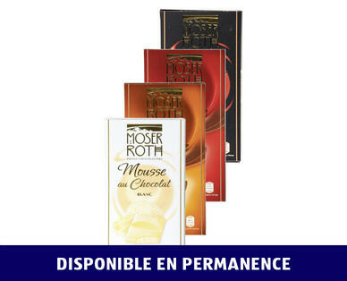 MOSER ROTH 
 CHOCOLAT FOURRÉ À LA MOUSSE