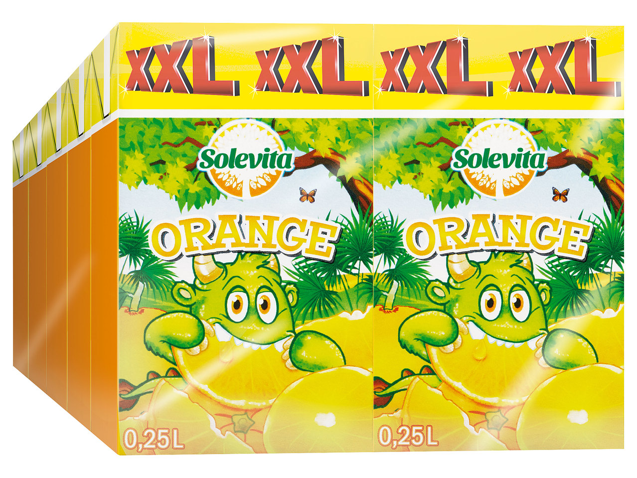 SOLEVITA Orangenfruchtsaftgetränke 10x 250 ml