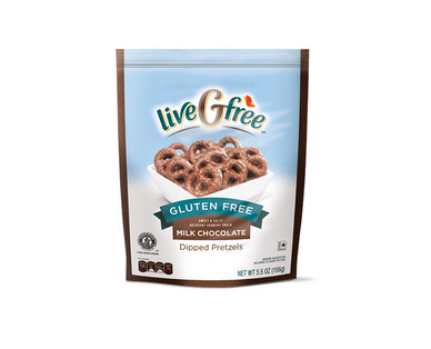 liveGfree Milk Chocolate or Yogurt Covered Pretzels