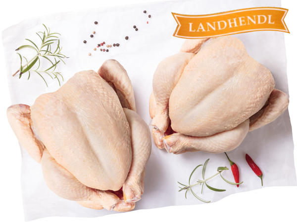 LANDHENDL Frische österreichische Hendl bratfertig, 2er-Pack