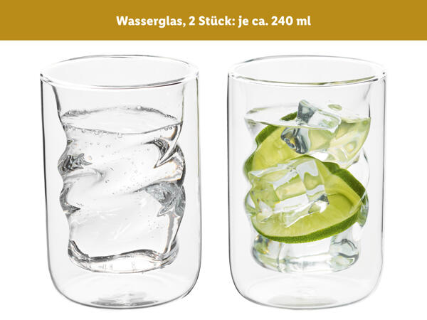 Thermo Glas, 2 Stück