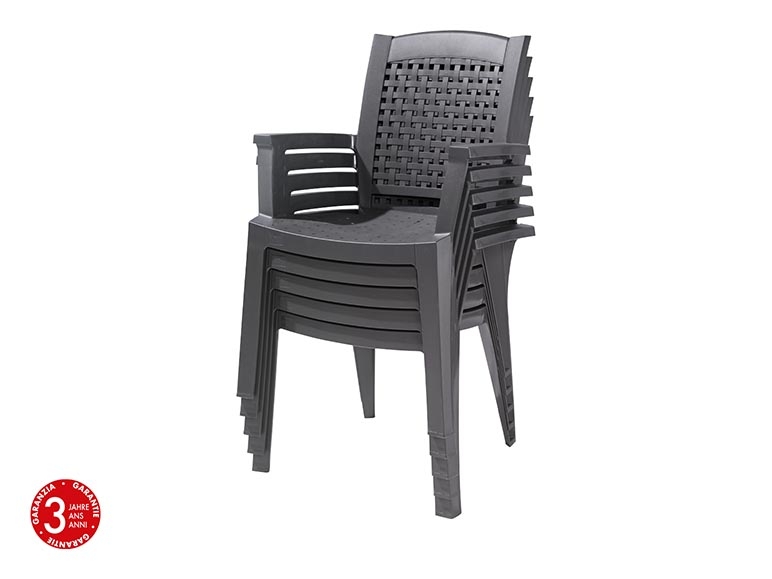 Chaise de jardin empilable