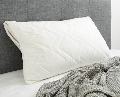 Quilted Cotton Pillow Protector
