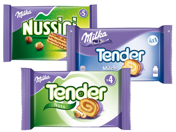 Milka Nussini oder Tender