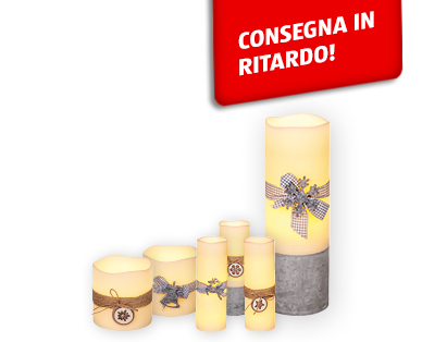 Candela in vera cera LED, XL MY LIVING STYLE