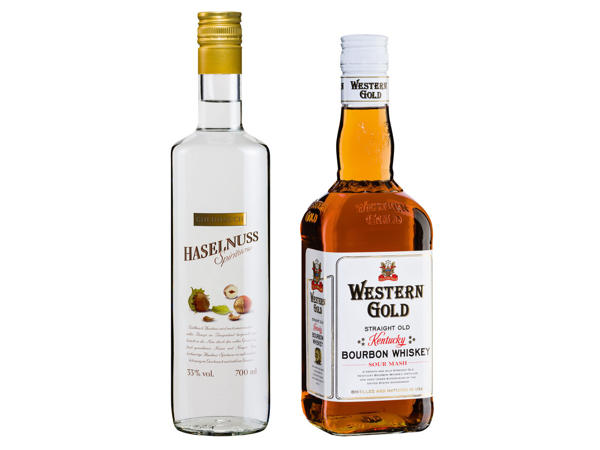 GOLDHAUCH/WESTERN GOLD Haselnuss Spirituose oder Bourbon Whiskey