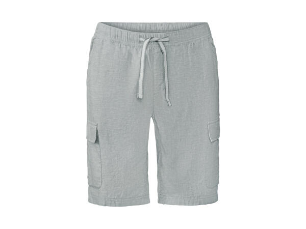 Men's Linen Bermuda Shorts