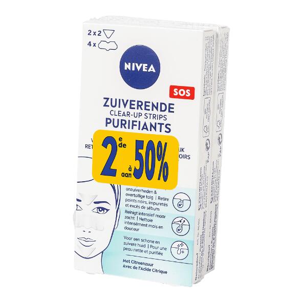 NIVEA(R) Eau micellaire ou strips purifiants, 2 pcs