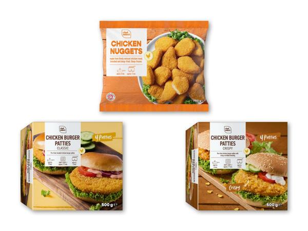 CHEF SELECT Kyllingeburger eller -nuggets