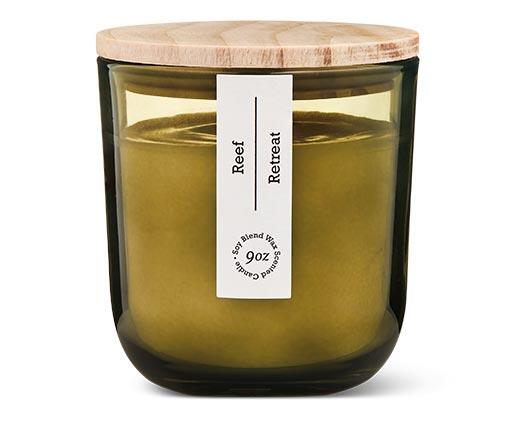 Huntington Home Colored Glass Candle
