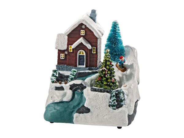 Livarno Home Small Animated Christmas Scene with LEDs & Music