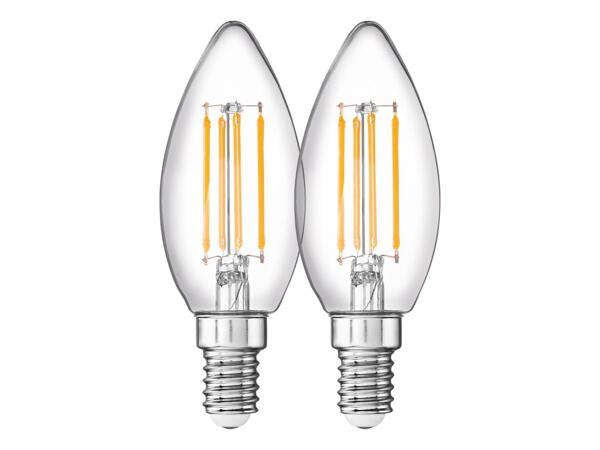 LED filament bulbs, 1 or 2 pieces