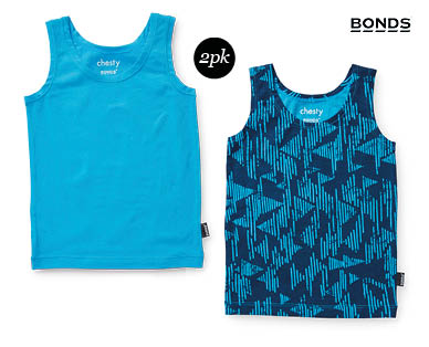 Bonds Stretchies Chesty Singlet 2pk