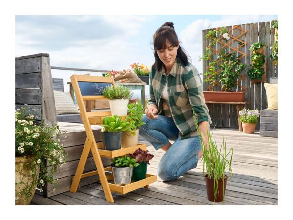 Livarno Home Plant Ladder Stand - Natural