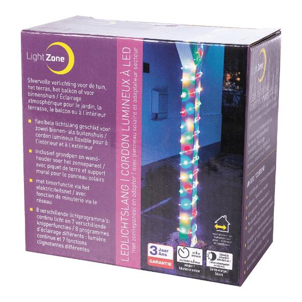 LIGHT ZONE(R) 				LED-Lichterkette mit Solarenergie