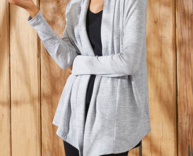 Ladies Merino Waterfall Cardigan