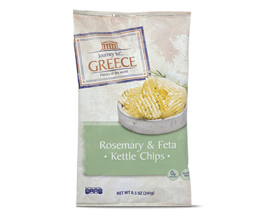 Journey To...Greece Rosemary and Feta Krinkle Cut Kettle Chips
