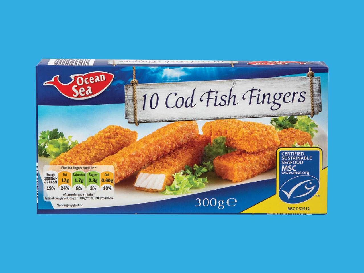 OCEAN SEA 10 Cod Fish Fingers